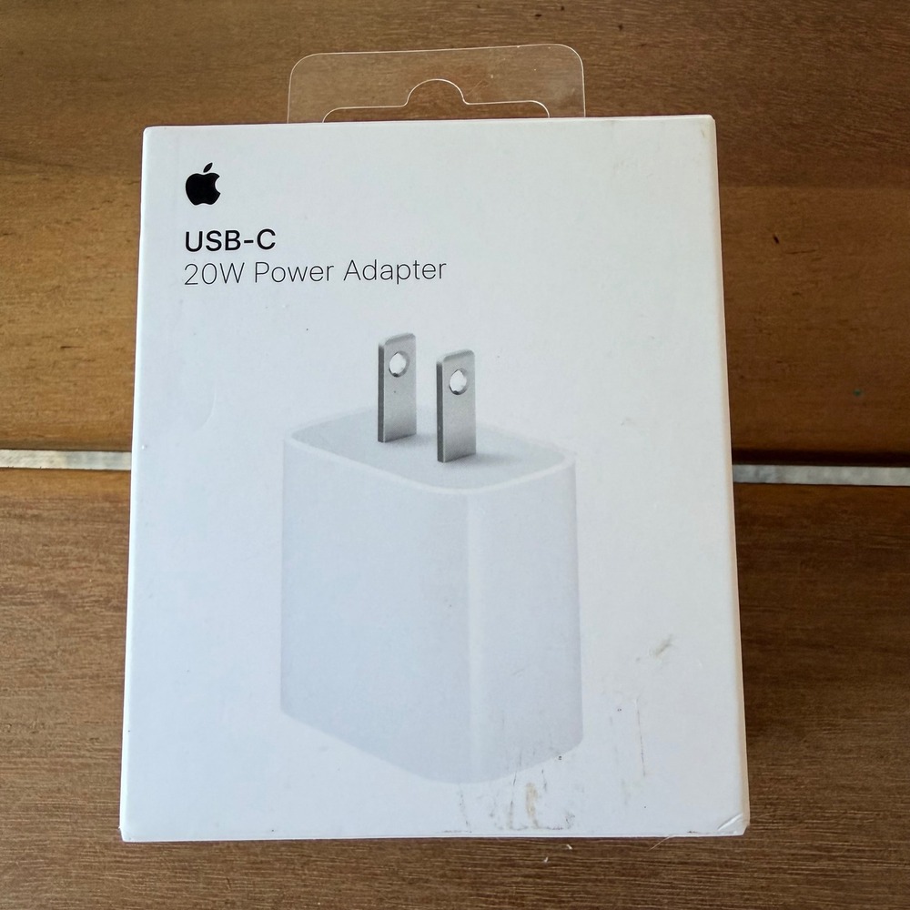 Apple 20W USB-C Power Adapter Wall Charger White MHJA3AM/A New
